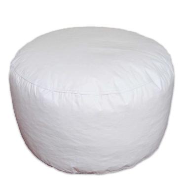 Imagem de Puff Pastilha em Couro Sintético Branco