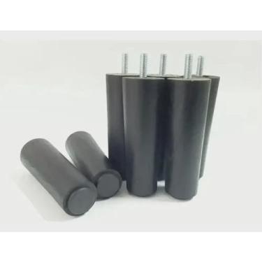 Imagem de Kit Pé Cama Box Com 7 Pes Madeira Com 12cm