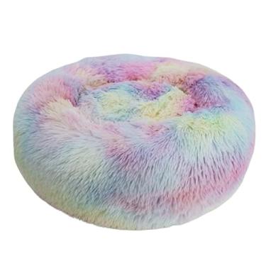 Imagem de Cama Pet Pelúcia Cães e Gatos 80cm (Arco-íris)