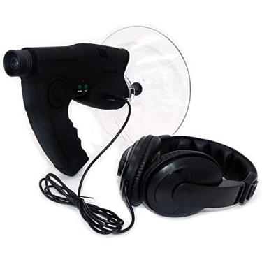 Imagem de Monóculo de microfone parabólico, amplificador de som monocular X8 com ampliação biônica de ouvido, dispositivo digital de observação e audição da natureza para atividades ao ar livre e