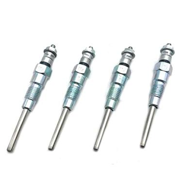 Imagem de ZDTOPA 4 peças de vela incandescente 16415-65512 16415-6551-2 16415-65510 compatível com motor Kubota V3300 V3600 V3800