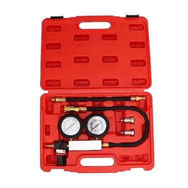 Imagem de Kit de Testador de Vazamento de Cilindro Conjunto de Medidores de Testador de Compressão de Motor para Motor a Gasolina Com Velas de Ignição de 14 Mm 12 Mm 10 Mm Medidores de