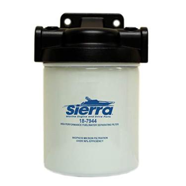 Imagem de Sierra International Kit separador de combustível/água 18-7983-1 10 mícrons - alumínio de 6 mm (1/4"), curto", branco
