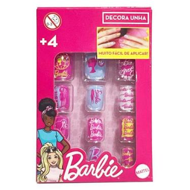 Imagem de Decora Unha Postiça Barbie Infantil Decoração Nails Menina - Mili Mult