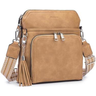 Imagem de Bolsa tiracolo Roulens, leve, de couro médio, feminina