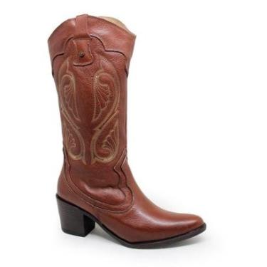 Imagem de Bota de Salto Baixo Feminina Classic Perlatto Mouro Tamanho: 37;Cor:;Gênero:Feminina-Feminino