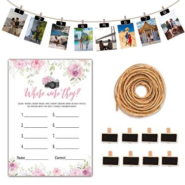 Imagem de Jogos de chá de panela, onde estavam eles, jogos de chá de panela para despedida de solteira, festa de noivado de casamento, conjunto de 30 cartas de jogo (B05)