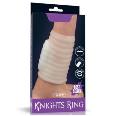 Imagem de Meia Capa Peniana Wave Knights Com Vibração Ereções Prolongadas Conexão com Parceiro [TRANSPARENTE]