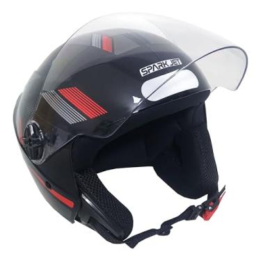 Imagem de Capacete Moto Aberto Ebf Spark Jet Sting Preto - CHUMBO - 58