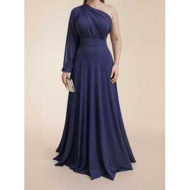 Imagem de Vestido Luxo Para Casamento Formatura, Festa, Batizado - Casual Dress,