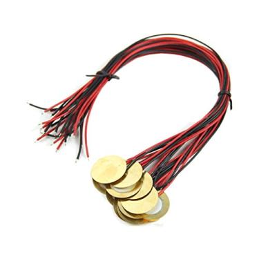 Imagem de YQBOOM 12 peças de discos piezográficos de 27 mm com cabos de microfone, gatilho de bateria, captador acústico CBG