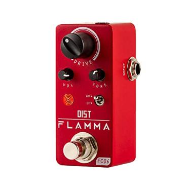 Imagem de FLAMMA Pedal De Distorção Para Guitarra Fc06 Com Efeitos Elétricos E 2 Modos Hp/Lp, Mini Analógico, True Bypass