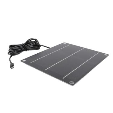Imagem de Painel Solar, Painel Solar Com 4 PCs Cups de Sucção Carregador 6W Charger de de 6V para Telefones Pequenos Ventiladores de Segurança Externa Câmera de Segurança Tipo C Porta C