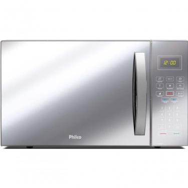 Imagem de Micro-ondas Philco Espelhado 28l 110V Painel Digital - Branco-prata