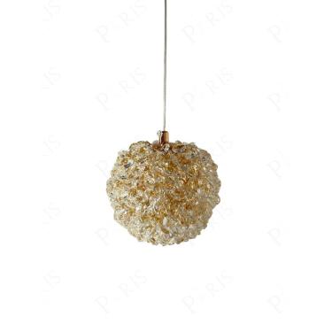 Imagem de Pendente Globo Dourado com Cristais 12cm 1G9 15743-PL