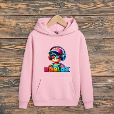 Imagem de Moletom Infantil Canguru Roblox Fone Menino Menina Agasalho Inverno - 