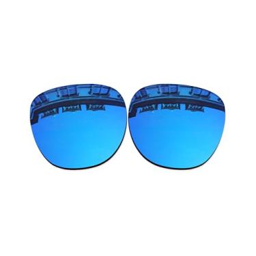 Imagem de Vonxyz Lentes de reposição para óculos de sol Ray-Ban Clubmaster RB3507 51 mm - Ice MirrorCoat polarizado