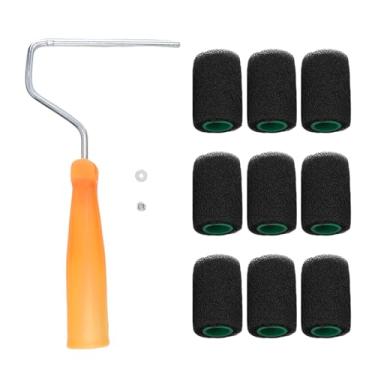 Imagem de NOENNULL Kit de rolo de pintura pequeno rolo de pintura texturizado 10 cm rolo elástico na cama kit de rolo de rolo para caminhão caixa navio