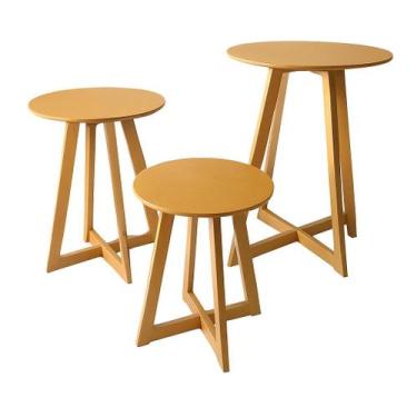 Imagem de Trio Mesinhas Cilindros Para Eventos E Festas Kit P M G - Gunnen