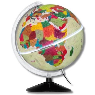 Imagem de Globo Terrestre Histórico Iluminado 30cm Libreria