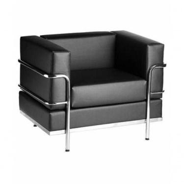 Imagem de Sofá Recepção De Escritório Linha Recepção Omega Preto - OUTRAS MARCAS