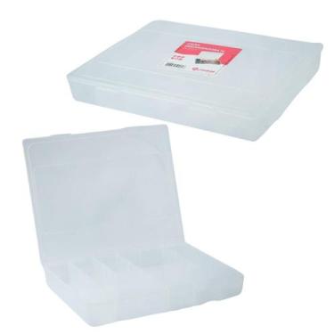 Imagem de Caixa Organizadora Plástico 28,5x4cm 12 Divisórias - Tudo em Caixa - G