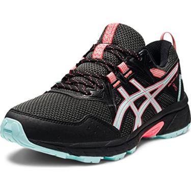 Imagem de ASICS Women's Gel-Venture 8 Running Shoes, 7.5, Black/Clear Blue