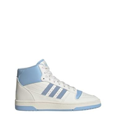 Imagem de adidas Tênis feminino Turnaround Mid, Branco nuvem/cor do fornecedor/branco nuvem, 38