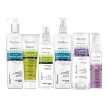Imagem de Kit Limpeza Facial Cuidado Profissional VitaDerm - Vita Derm