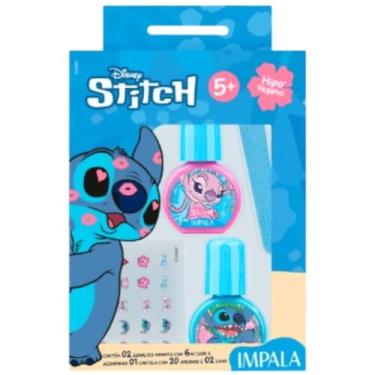 Imagem de IMPALA KIT INFANTIL STITCH ESM 2UN+LIXA+ADESIVO UNHA