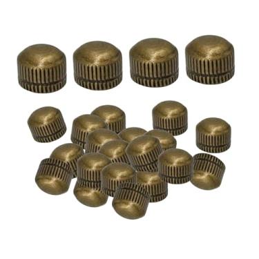 Imagem de Ｂｅｓｇａ 100 peças de tampas de parafuso M4 para luminárias, porcas de botão de ferro serrilhado, ferragens para luminárias pendentes de piso, corredor, Bronze