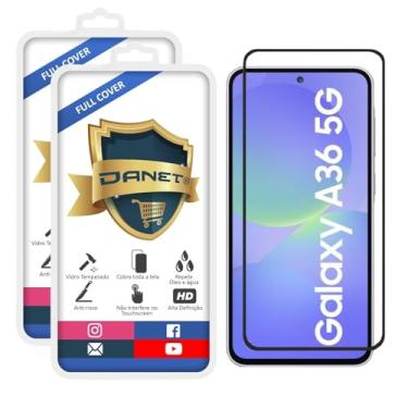 Imagem de Kit com 2x Pel�cula De Vidro Temperado Para Samsung Galaxy A36 5g Filme 3d Full Cover Top Danet
