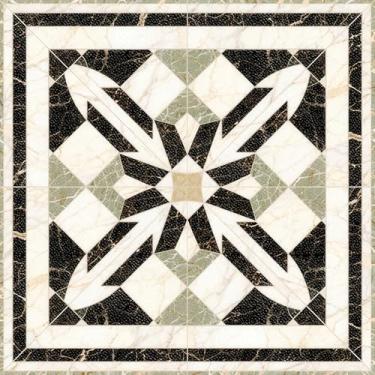 Imagem de HOMETITUTE 10 peças 12 x 12 polegadas vintage preto branco verde incrustado azulejos de piso de mármore descascar e colar adesivos removíveis de vinil faça você mesmo para cozinha, banheiro, sala de