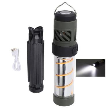 Imagem de Lampada Repelente Afasta Mosquito Insto Lanterna LED USB Bateria Recagerravel Tripe Lazer Acampamento Pesca Ar Livre Segurança