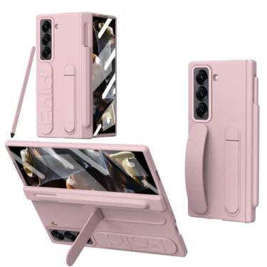 Imagem de Eilkmcre Capa para Samsung Galaxy Z Fold 7 com suporte para caneta S e Stylus, capa de proteção de dobradiça com protetor de tela, alça de mão, suporte à prova de choque, capa fina para Galaxy Z Fold
