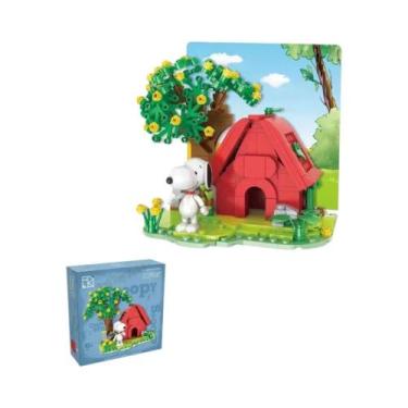 Imagem de Snoopy Desenho Animado Cachorro Cafeteria Blocos De Construção Criativ