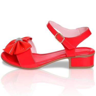 Imagem de Sandália Feminina Salto Baixo Confortável Infanto Juvenil e Adulta Laç