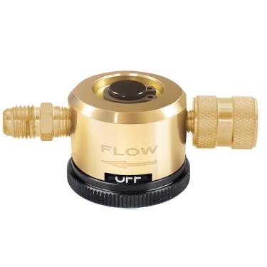 Imagem de WEIDOU Ferramenta de Purga de Nitrogênio Amarelo HVAC Atualizada | Modos PURGE & BRAZE | Regulador ajustável de 50-200 PSI | Encaixe de alargamento de 6 mm | Latão resistente