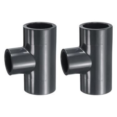 Imagem de HARFINGTON 3 peças Tee PVC encaixe 1 x 3/10.2 cm conector 3 vias móveis grau construção tubulação acoplamento cotovelo acessórios para esgoto encanamento tubo de drenagem suprimentos de água construir