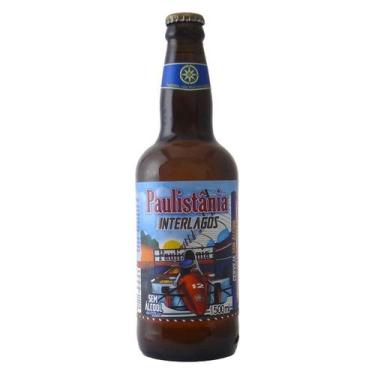 Imagem de Cerveja Paulistânia Interlagos Ipa Maracujá Sem Álcool 500Ml - Paulist