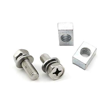 Imagem de Scooter ATV Kit de porcas e parafusos para terminal de bateria de motocicleta M5 x 10 mm Universal