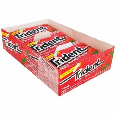 Imagem de Chiclete Trident Morango Modelez 21 Unidades - MONDELEZ, Morango