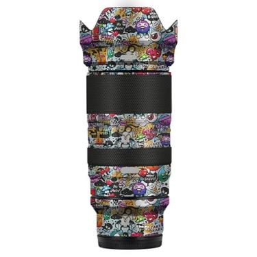 Imagem de Adesivo de lente de câmera antiarranhões para Tamron 50-400 mm F4.5-6.3 adequado para Nikon Mount Coat Wrap película protetora capa 50 400 (grafite branco)