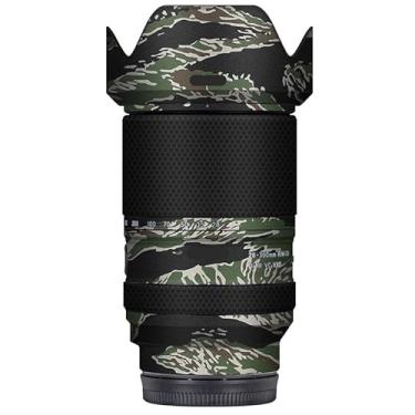 Imagem de Adesivo de lente de câmera antiarranhões para Tamron 28-300 mm F4-7.1 adequado para Sony Mount Coat Wrap película protetora película protetora capa de pele 28-300 F4-7.1 (camuflagem listrada de iger)
