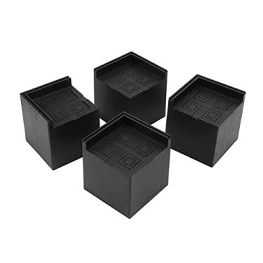 Imagem de Yctze Risers de Móveis de Plástico 4pcs Com EVA Pad - 3 Polegadas de Altura para Máquinas de Lavar, Camas, Sofás, Mesas e Sofás - Suporta até 2200 Libras
