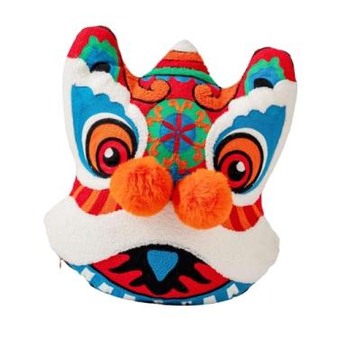 Imagem de IEUDNS Travesseiro de pelúcia chinês para ano novo, boneca de pelúcia, festival, ano lunar, decoração confortável para casa, lembrancinhas macias, almofada, Dança Do Leão