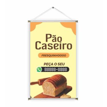 Imagem de Banner pronto Pão Caseiro BA 244 medida 45x70 cm arte pronta