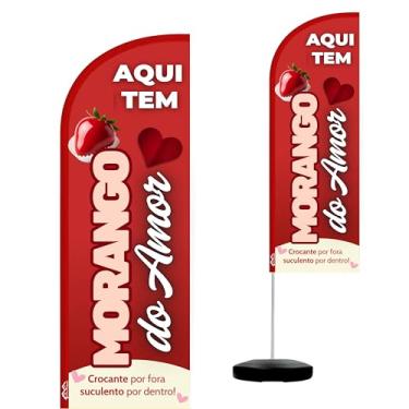 Imagem de Wind Banner Completo 2,10m Morango do Amor