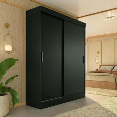 Imagem de Guarda-Roupa Casal Boreal 2 Portas Preto - Mobly