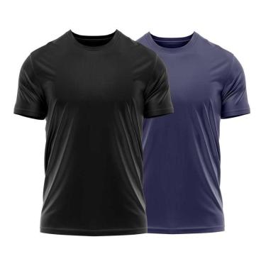 Imagem de Kit 2 Camisetas Dry Uv Masculina Blusa Camisa Basica-Masculino